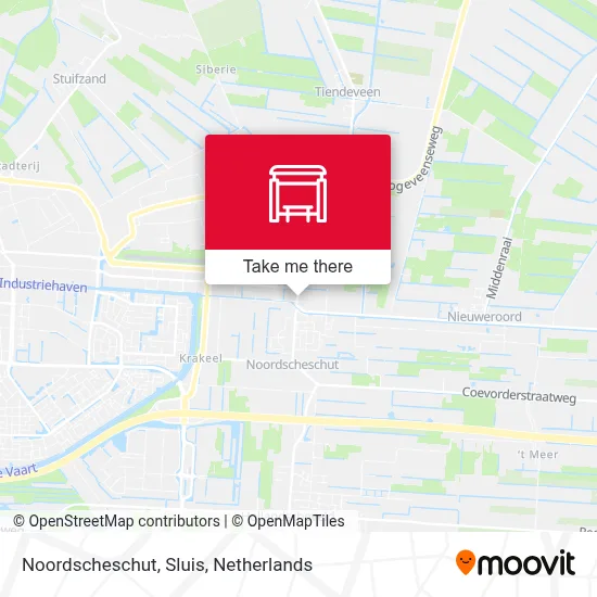 Noordscheschut, Sluis map