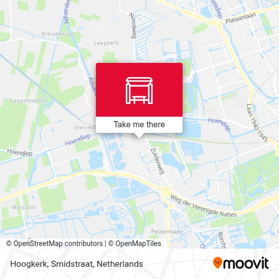 Hoogkerk, Smidstraat map