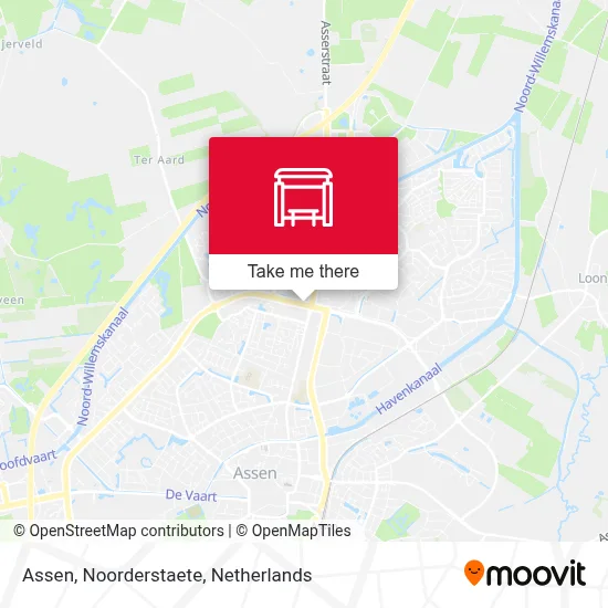 Assen, Noorderstaete map