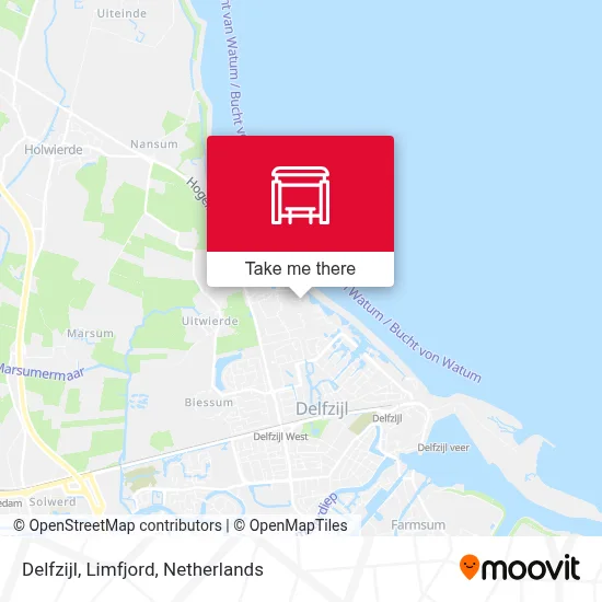 Delfzijl, Limfjord map