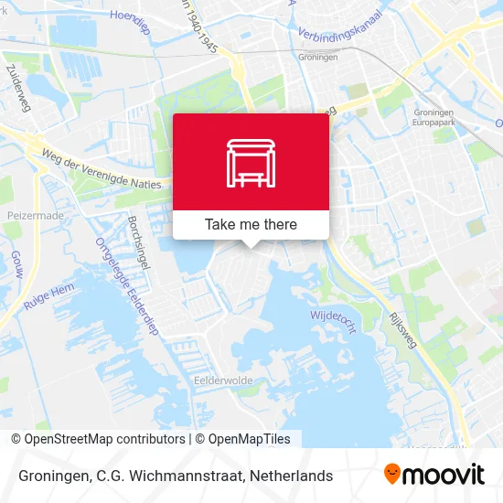 Groningen, C.G. Wichmannstraat map