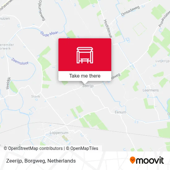 Zeerijp, Borgweg map