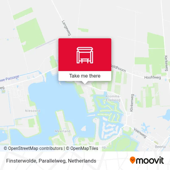 Finsterwolde, Parallelweg map