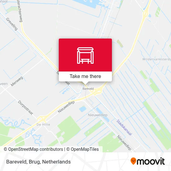 Bareveld, Brug map
