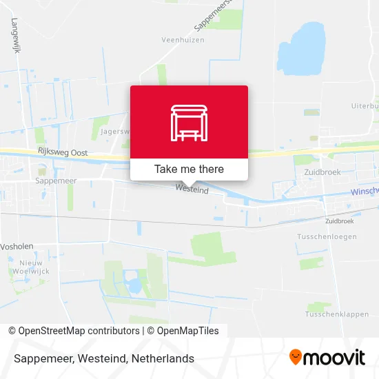 Sappemeer, Westeind map