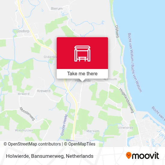 Holwierde, Bansumerweg map