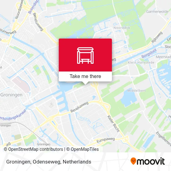 Groningen, Odenseweg map