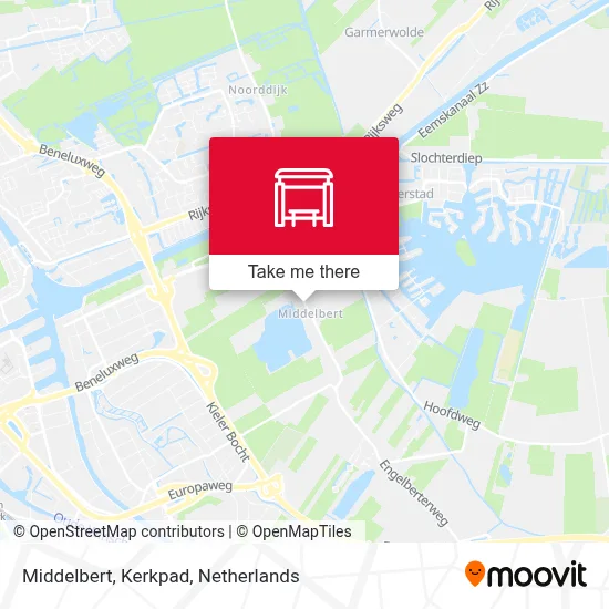 Middelbert, Kerkpad map