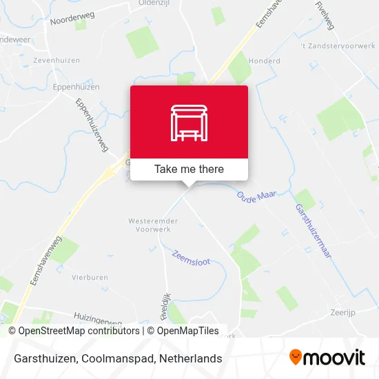 Garsthuizen, Coolmanspad map