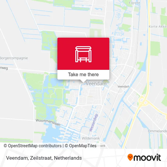 Veendam, Zeilstraat map