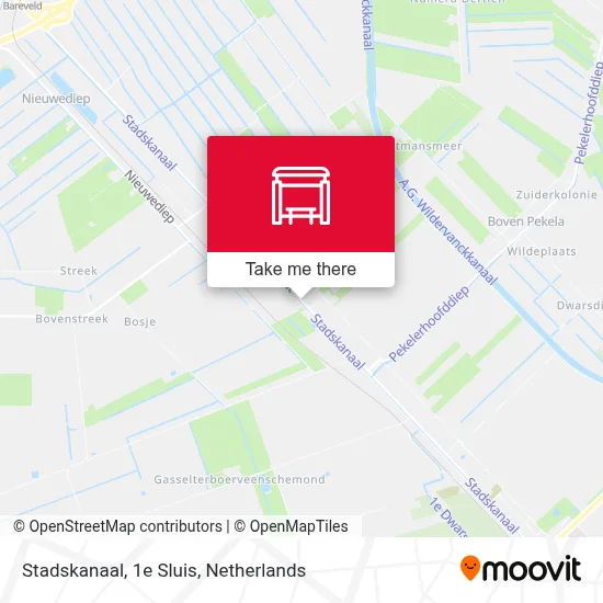 Stadskanaal, 1e Sluis map