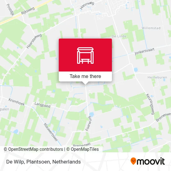 De Wilp, Plantsoen map