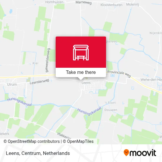 Leens, Centrum map