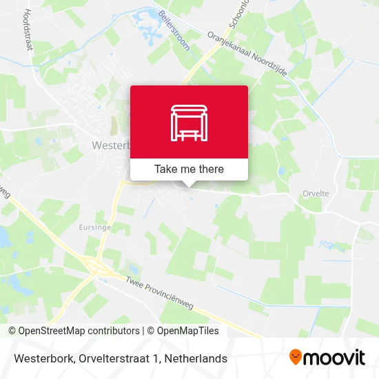 Westerbork, Orvelterstraat 1 map