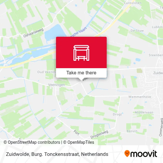 Zuidwolde, Burg. Tonckensstraat map