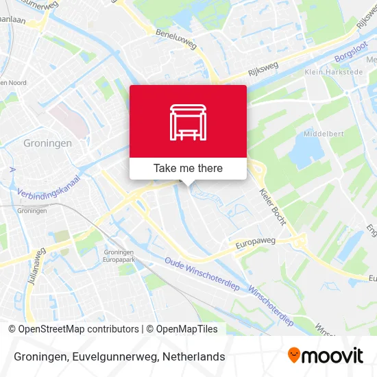 Groningen, Euvelgunnerweg map