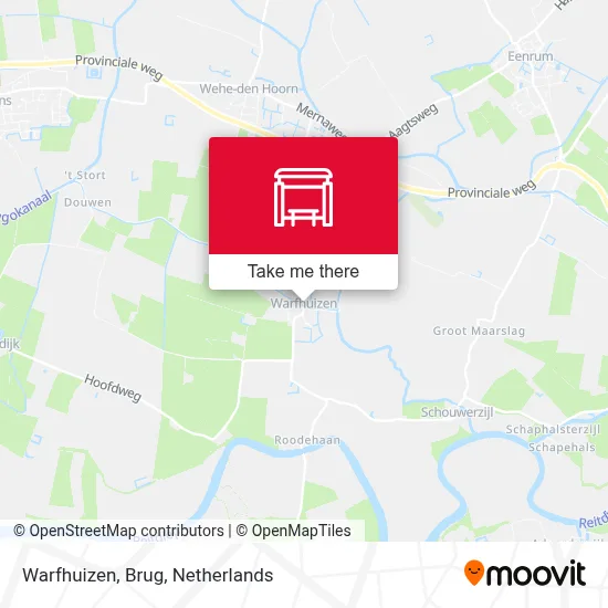 Warfhuizen, Brug map