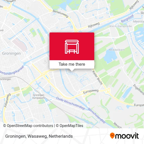 Groningen, Wasaweg map