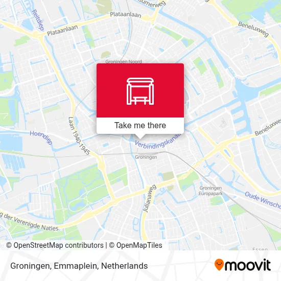 Groningen, Emmaplein map