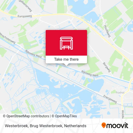 Westerbroek, Brug Westerbroek map