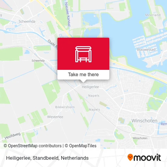 Heiligerlee, Standbeeld map