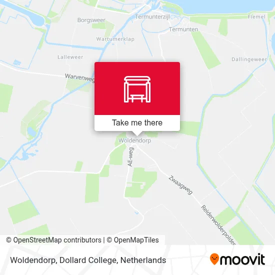 Woldendorp, Dollard College map