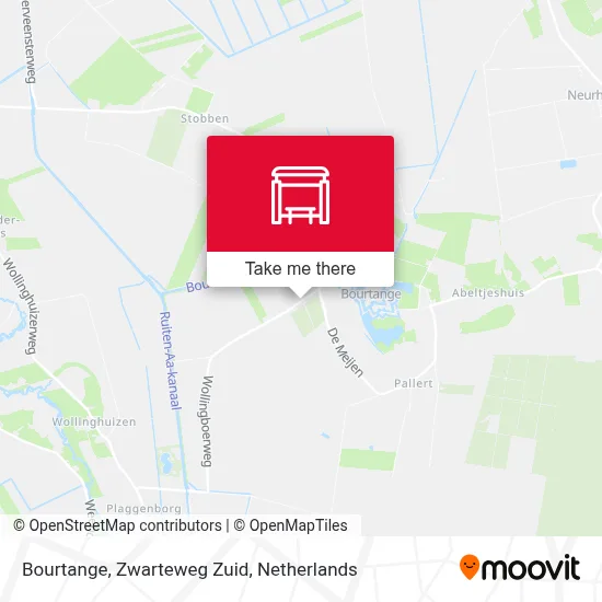 Bourtange, Zwarteweg Zuid map