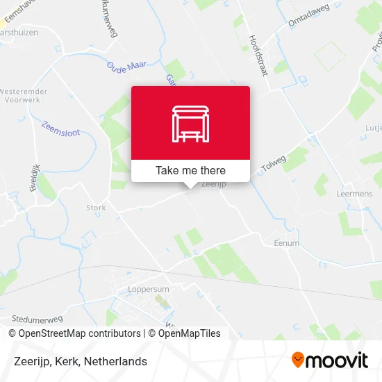 Zeerijp, Kerk map
