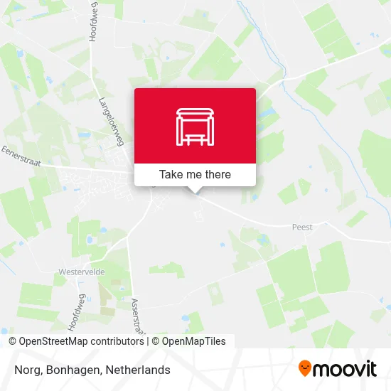 Norg, Bonhagen map
