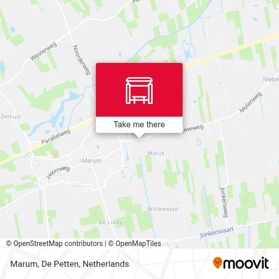 Marum, De Petten map