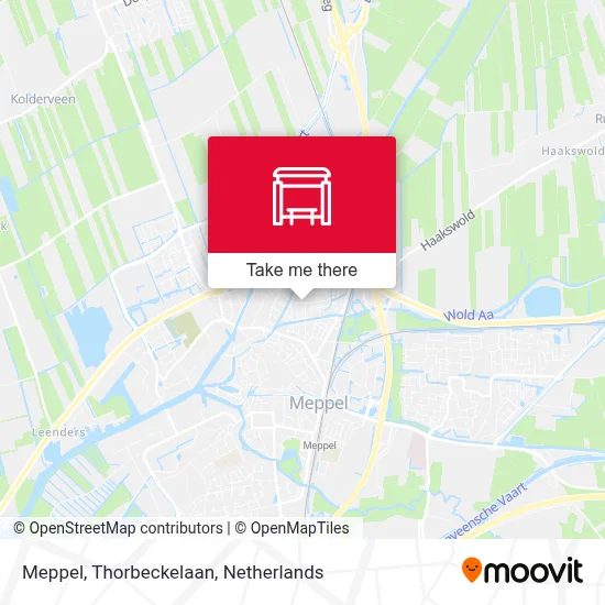 Meppel, Thorbeckelaan map