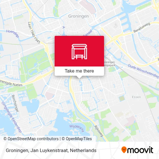 Groningen, Jan Luykenstraat map