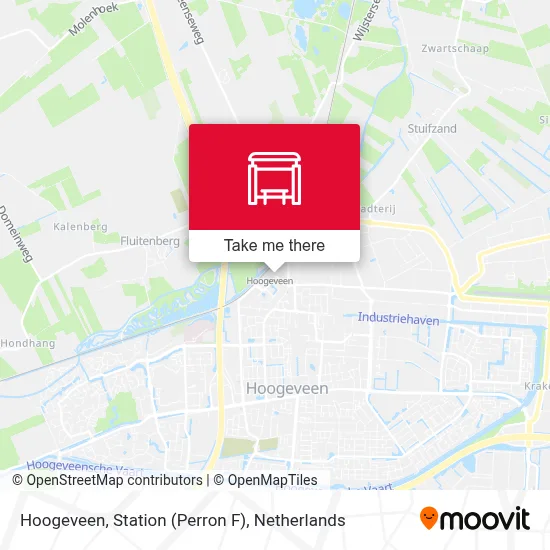 Hoogeveen, Station (Perron F) map
