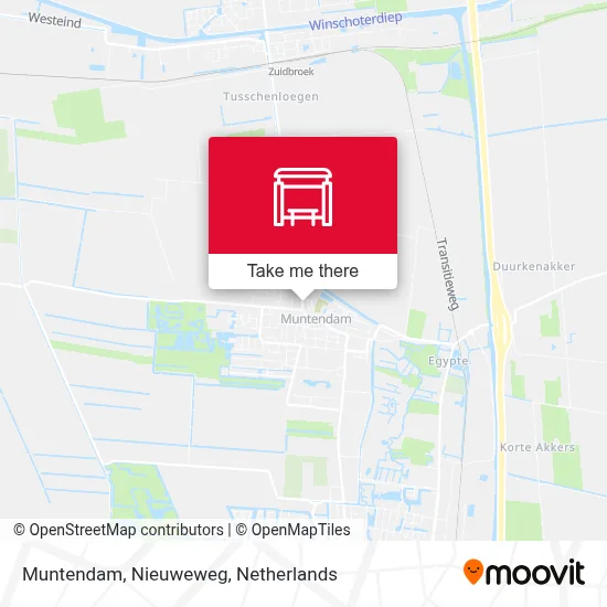 Muntendam, Nieuweweg map