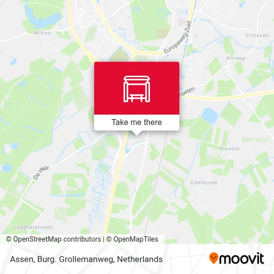 Assen, Burg. Grollemanweg map