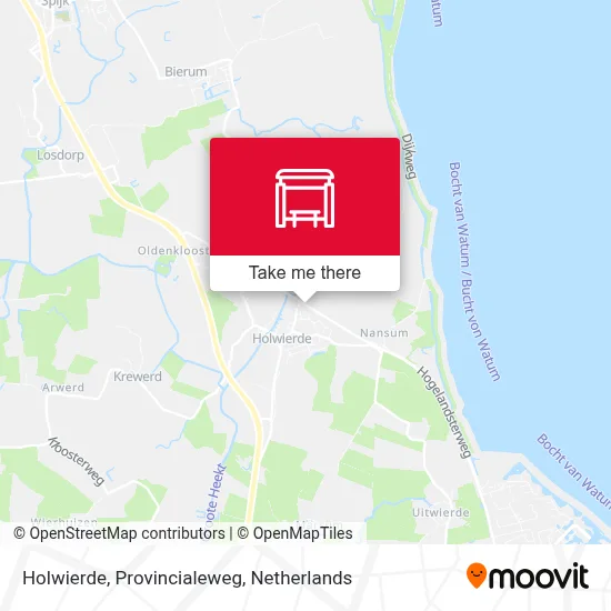 Holwierde, Provincialeweg map