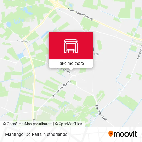 Mantinge, De Palts map