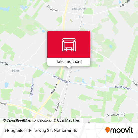 Hooghalen, Beilerweg 24 map
