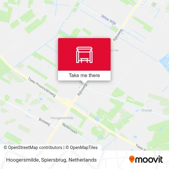 Hoogersmilde, Spiersbrug map