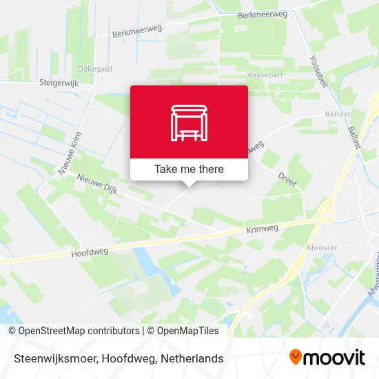 Steenwijksmoer, Hoofdweg map