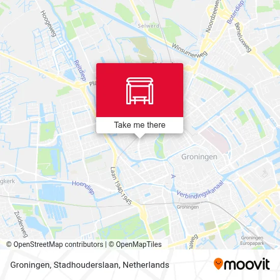Groningen, Stadhouderslaan map