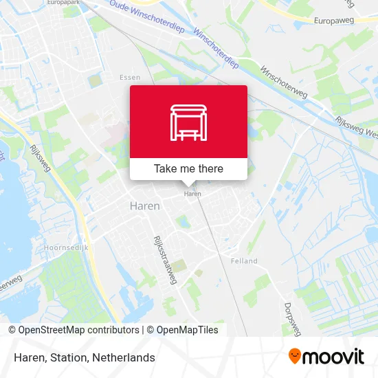 Haren, Station map