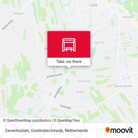 Zevenhuizen, Oostindischewijk map