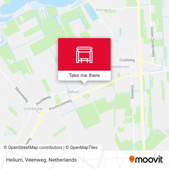 Hellum, Veenweg map