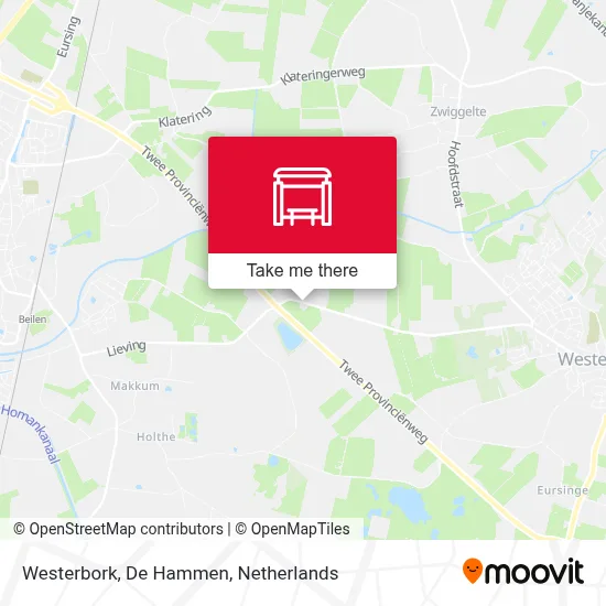 Westerbork, De Hammen map
