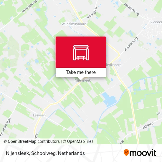 Nijensleek, Schoolweg map