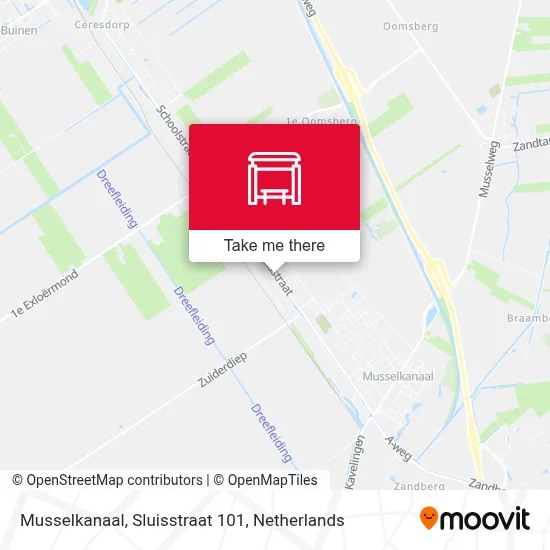Musselkanaal, Sluisstraat 101 map