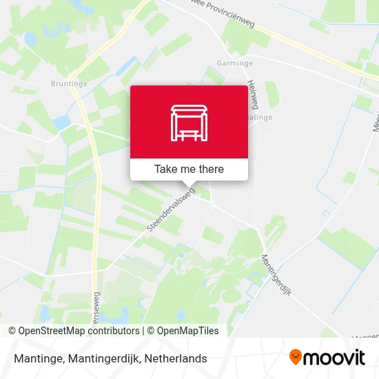 Mantinge, Mantingerdijk map