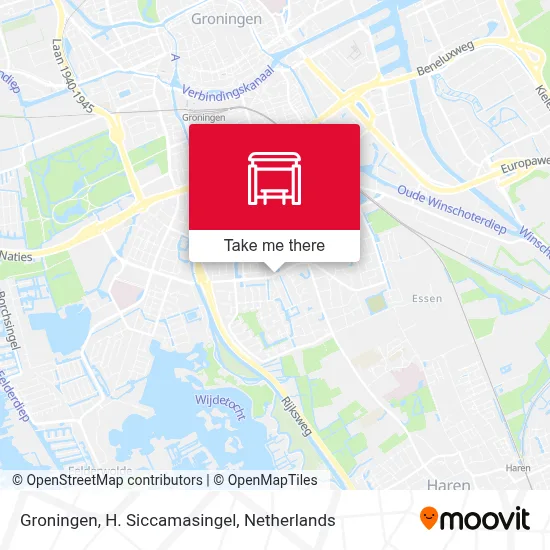 Groningen, H. Siccamasingel map