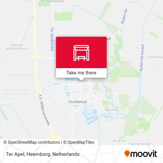 Ter Apel, Heemborg map
